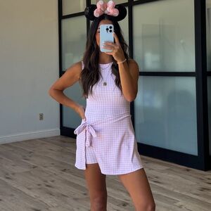 Shop Talulah Pink Gingham Active Romper NWT